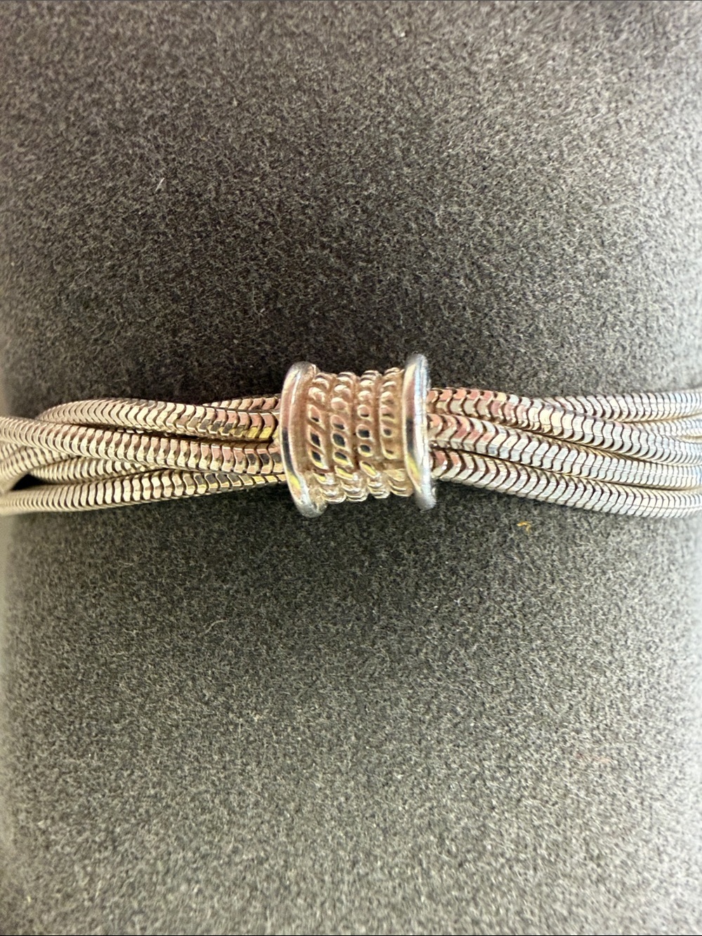 Sterling Silver 5 Strand Bracelet made in ITALY
